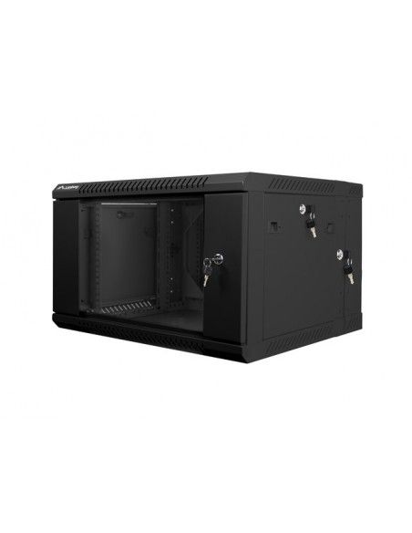 Lanberg WF02-6606-10B armario rack 6U Bastidor de pared Negro