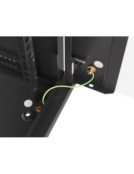 Lanberg WF01-6427-10B armario rack 27U Bastidor de pared Negro