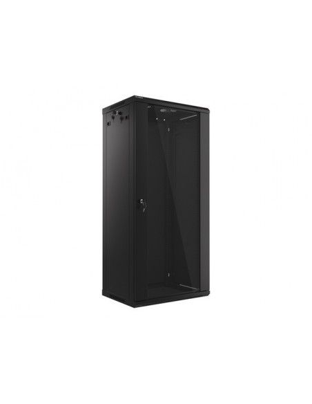 Lanberg WF01-6427-10B armario rack 27U Bastidor de pared Negro