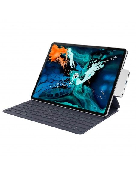 HYPER HD319E-SILVER estación dock para móvil Tableta Plata