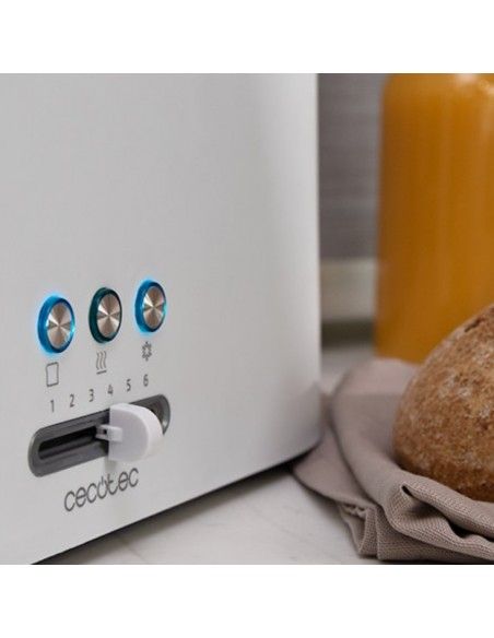 Cecotec TOAST&TASTE 9000 DOUBLE WHITE 2 rebanada(s) 980 W Blanco