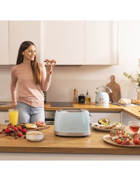 Cecotec Vintage 800 2 rebanada(s) 850 W Azul