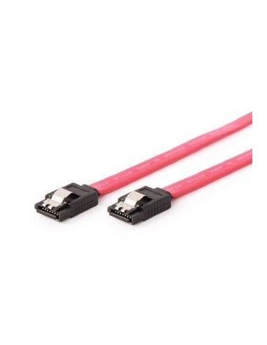 Gembird CC-SATAM-DATA-0.1M cable de SATA 0,1 m SATA 7-pin Negro, Rojo