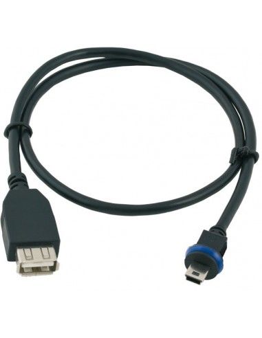 Mobotix MX-CBL-MU-STR-AB-2 cable USB 2 m Mini-USB B USB A Negro