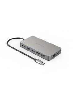 HYPER HDM1H hub de interfaz USB 3.2 Gen 1 (3.1 Gen 1) Type-C 5000 Mbit s Acero inoxidable