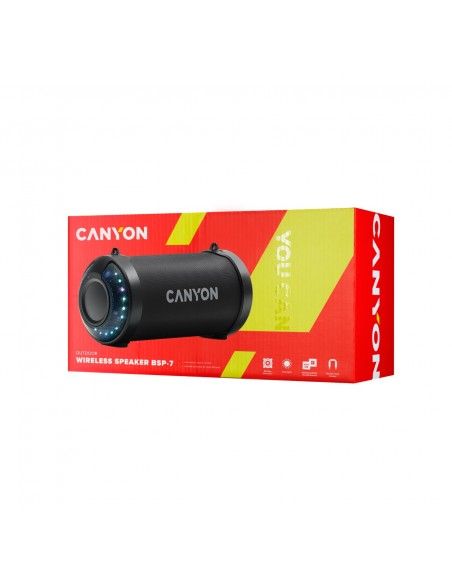Canyon BSP-7 Altavoz portátil estéreo Negro 9 W