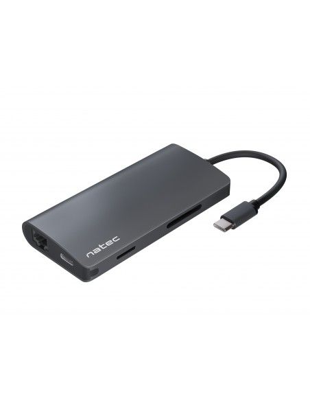 NATEC Fowler 2 Alámbrico USB 3.2 Gen 1 (3.1 Gen 1) Type-C Gris