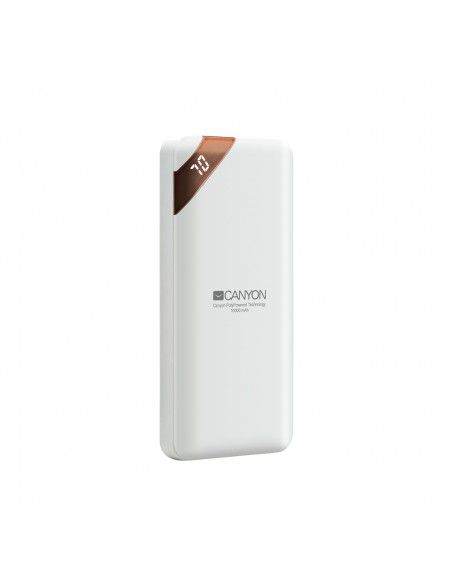 Canyon CNE-CPBP10W batería externa Polímero de litio 10000 mAh Blanco