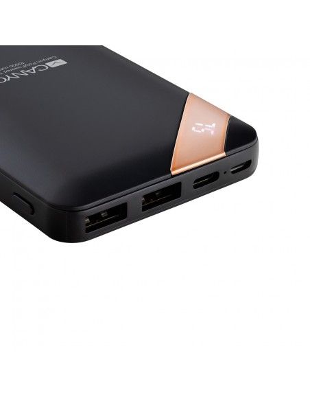 Canyon CNE-CPBP10B batería externa Polímero de litio 10000 mAh Negro