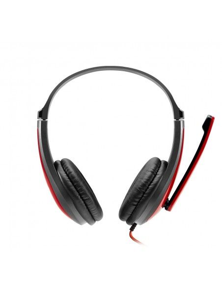 Canyon HSC-1 Auriculares Alámbrico Diadema Llamadas Música Negro, Rojo