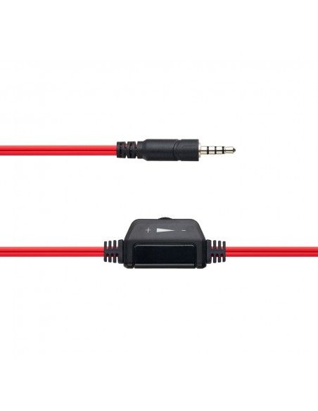 Canyon HSC-1 Auriculares Alámbrico Diadema Llamadas Música Negro, Rojo