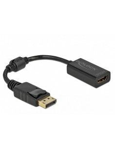 DeLOCK 61011 adaptador de cable de vídeo 0,15 m DisplayPort HDMI Negro