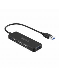 APPROX Adap. USB Hub 3 ptos USB 2.0 + 1ptoUSB 3.0.