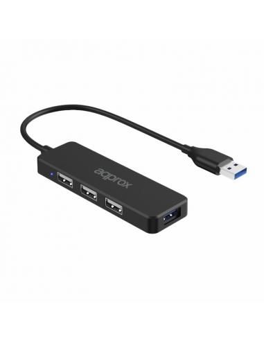 APPROX Adap. USB Hub 3 ptos USB 2.0 + 1ptoUSB 3.0.