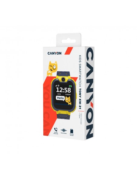 Canyon KW-31 3,91 cm (1.54") LCD 42 mm Negro, Amarillo