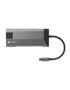 NATEC Fowler Plus USB Tipo C 1000 Mbit s Negro, Gris