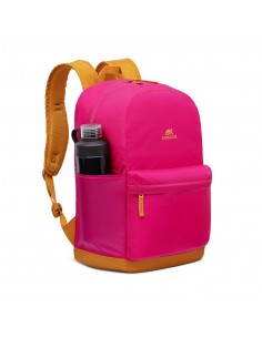 Rivacase Mestalla maletines para portátil 39,6 cm (15.6") Mochila Rosa, Amarillo
