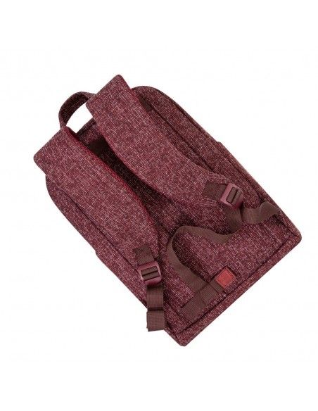 Rivacase 7923 maletines para portátil 33,8 cm (13.3") Mochila Borgoña, Blanco