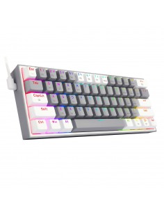 REDRAGON FIZZ PRO K616 teclado USB + RF Wireless + Bluetooth QWERTY Inglés Gris, Blanco