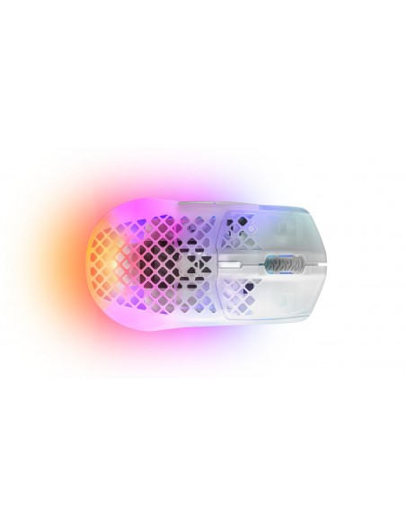 Steelseries Aerox 3 Wireless Ghost ratón mano derecha RF Wireless + Bluetooth Óptico 18000 DPI