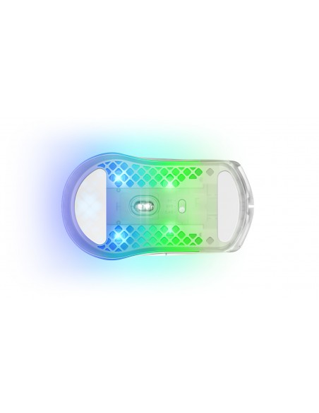 Steelseries Aerox 3 Wireless Ghost ratón mano derecha RF Wireless + Bluetooth Óptico 18000 DPI