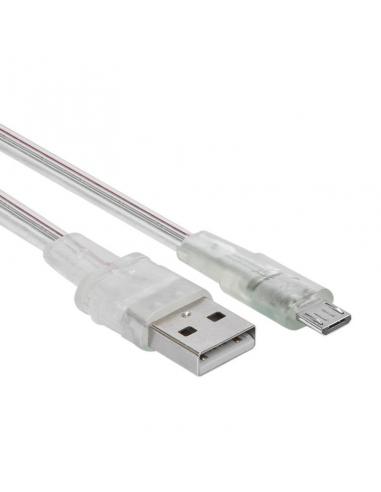 RIVACASE VA6000 TR12 Micro USB cable 1.2m transp.