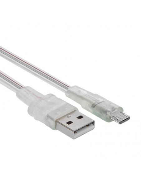 RIVACASE VA6000 TR12 Micro USB cable 1.2m transp.