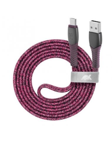 RIVACASE PS6100 RD12 Micro USB cable 1.2m rojo