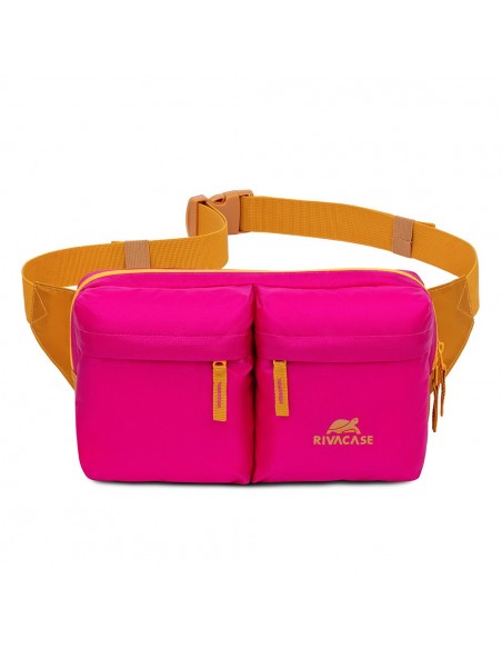Rivacase Mestalla riñonera Poliéster Rosa, Amarillo