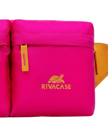 Rivacase Mestalla riñonera Poliéster Rosa, Amarillo