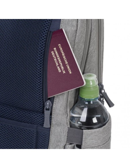Rivacase 7760 maletines para portátil 39,6 cm (15.6") Funda tipo mochila Gris