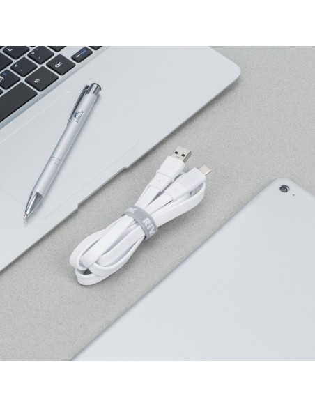 Rivacase VA6003 WT12 cable USB 1,2 m USB 3.2 Gen 1 (3.1 Gen 1) USB A USB C Blanco