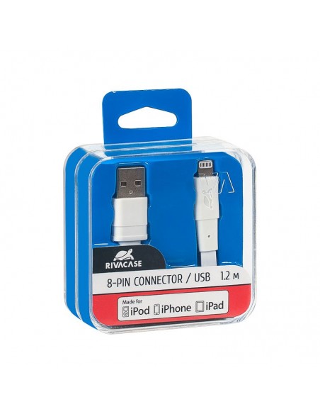 Rivacase VA6001 WT12 1,2 m Blanco