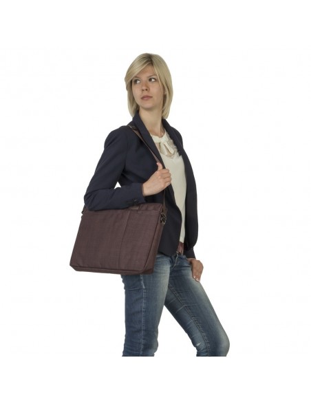 Rivacase 8335 BROWN maletines para portátil 39,6 cm (15.6") Maletín Marrón