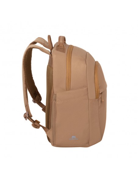 Rivacase Aviva maletines para portátil 35,6 cm (14") Mochila Beige
