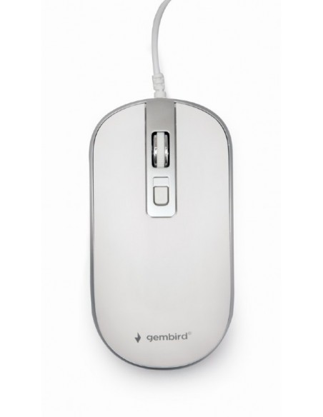 Gembird MUS-4B-06-WS ratón Ambidextro USB tipo A Óptico 1200 DPI