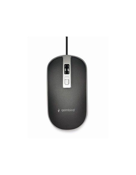 Gembird MUS-4B-06-BS ratón Ambidextro USB tipo A Óptico 1200 DPI