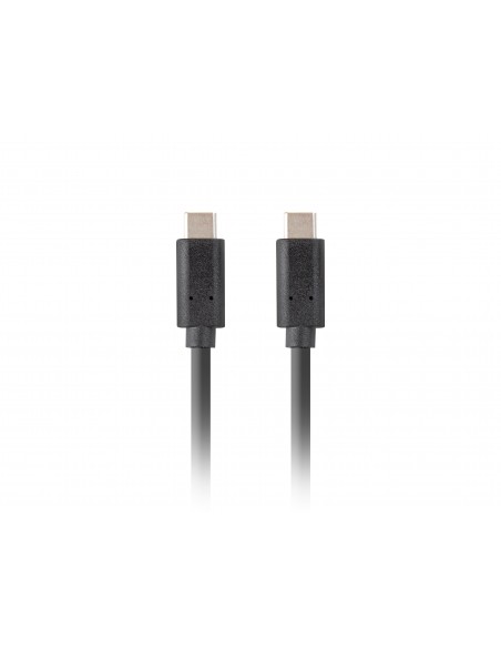 Lanberg CA-CMCM-32CU-0005-BK cable USB 0,5 m USB 3.2 Gen 2 (3.1 Gen 2) USB C Negro