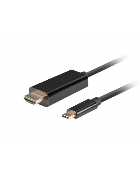Lanberg CA-CMHD-10CU-0030-BK adaptador de cable de vídeo 3 m USB Tipo C HDMI