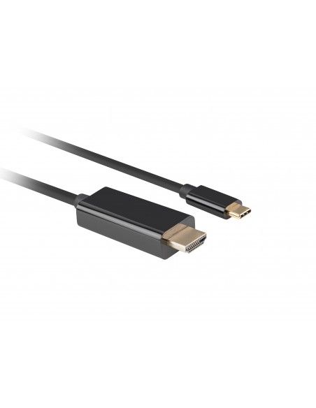 Lanberg CA-CMHD-10CU-0030-BK adaptador de cable de vídeo 3 m USB Tipo C HDMI