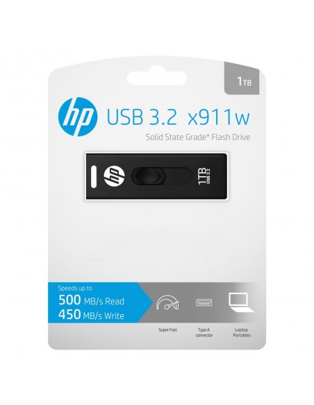 PNY x911w unidad flash USB 1000 GB USB tipo A 3.2 Gen 1 (3.1 Gen 1) Negro