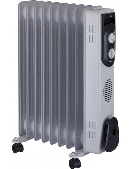 JATA R109 Interior Gris 2000 W Radiador de aceite eléctrico