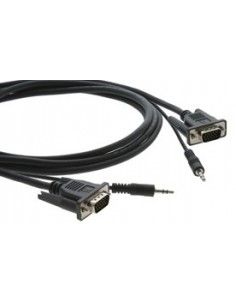 Kramer Electronics 15-pin HD + 3.5mm Audio Micro Cable 0,9 m VGA (D-Sub) + 3,5mm Negro