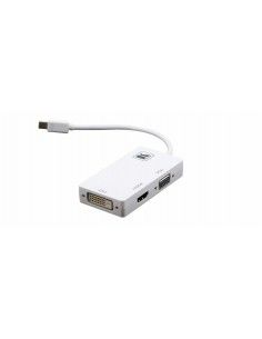 Kramer Electronics ADC-MDP M1 adaptador de cable de vídeo 0,15 m Mini DisplayPort VGA (D-Sub)+ HDMI + DVI Blanco