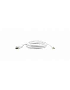 Kramer Electronics C-MDP DPM-3 adaptador de cable de vídeo 0,9 m Mini DisplayPort DisplayPort Blanco