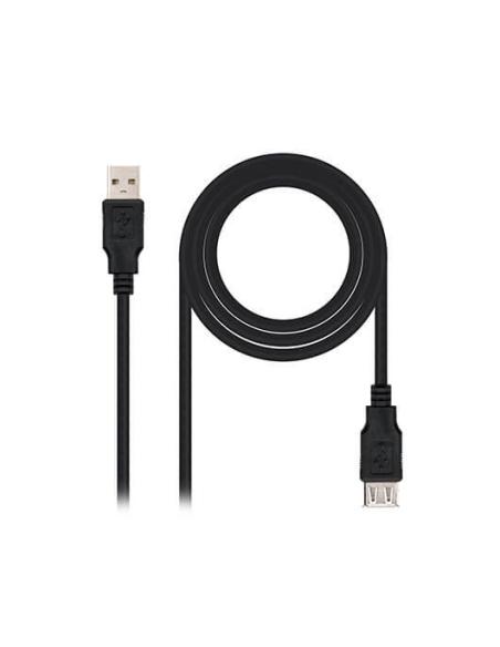 CABLE USB(A) 2.0 A USB(A) 2.0 NANOCABLE 1M NEGRO