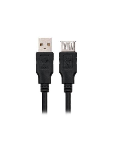 CABLE USB(A) 2.0 A USB(A) 2.0 NANOCABLE 1M NEGRO
