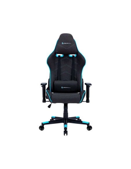 Silla gaming Newskill Kitsune Zephyr Series negra y azul de tela