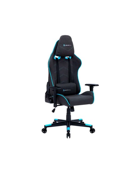 Silla gaming Newskill Kitsune Zephyr Series negra y azul de tela