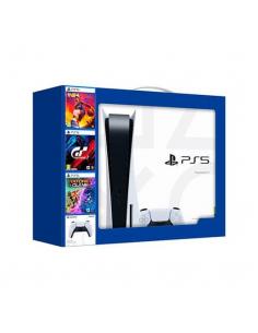 CONSOLA SONY PS5+DUALSENSE+NBA23+GT7+RATCHET